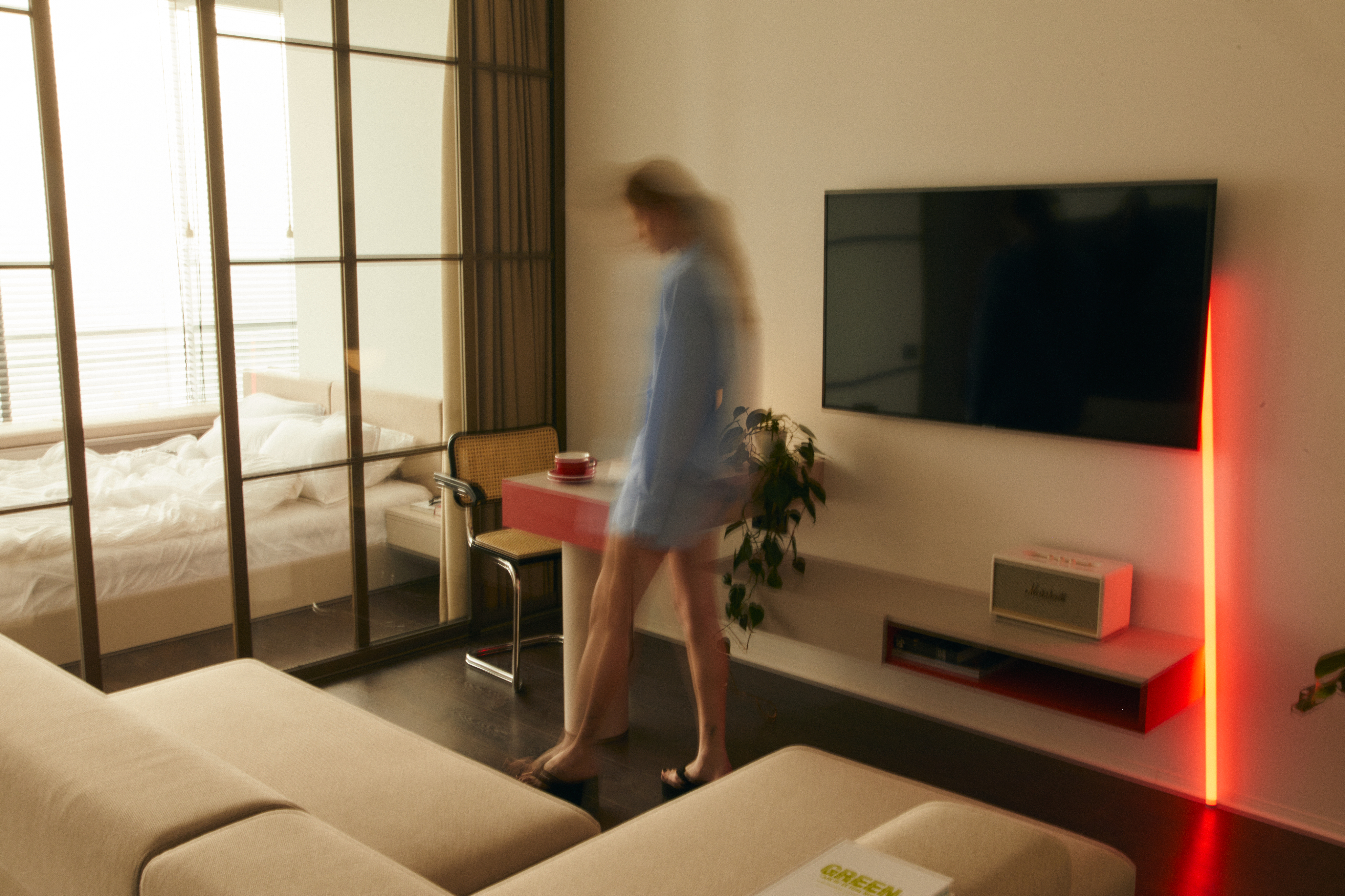 pool in green garden